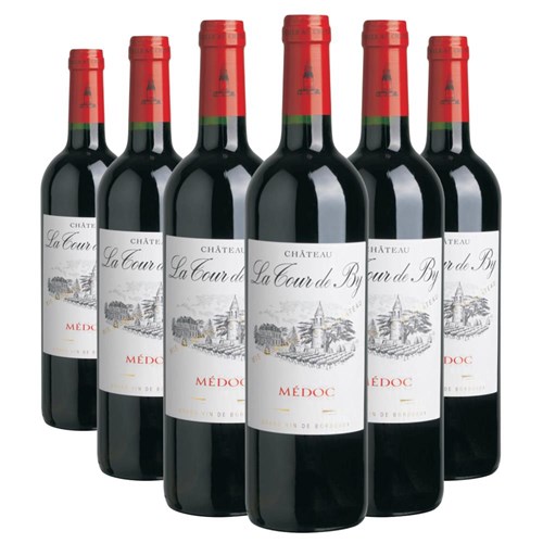 Case of 6 Chateau Tour de BY Bordeaux 75cl Red Wine